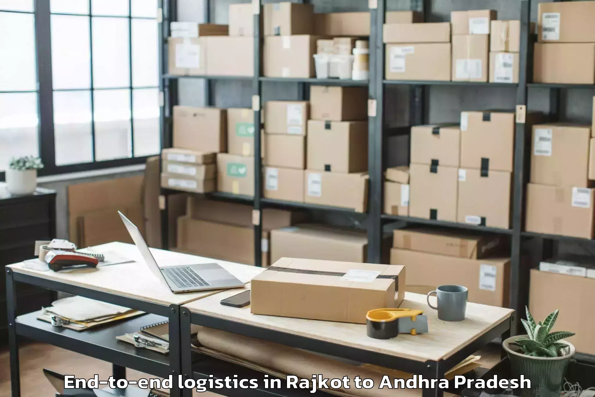 Book Your Rajkot to Kollipara End To End Logistics Today